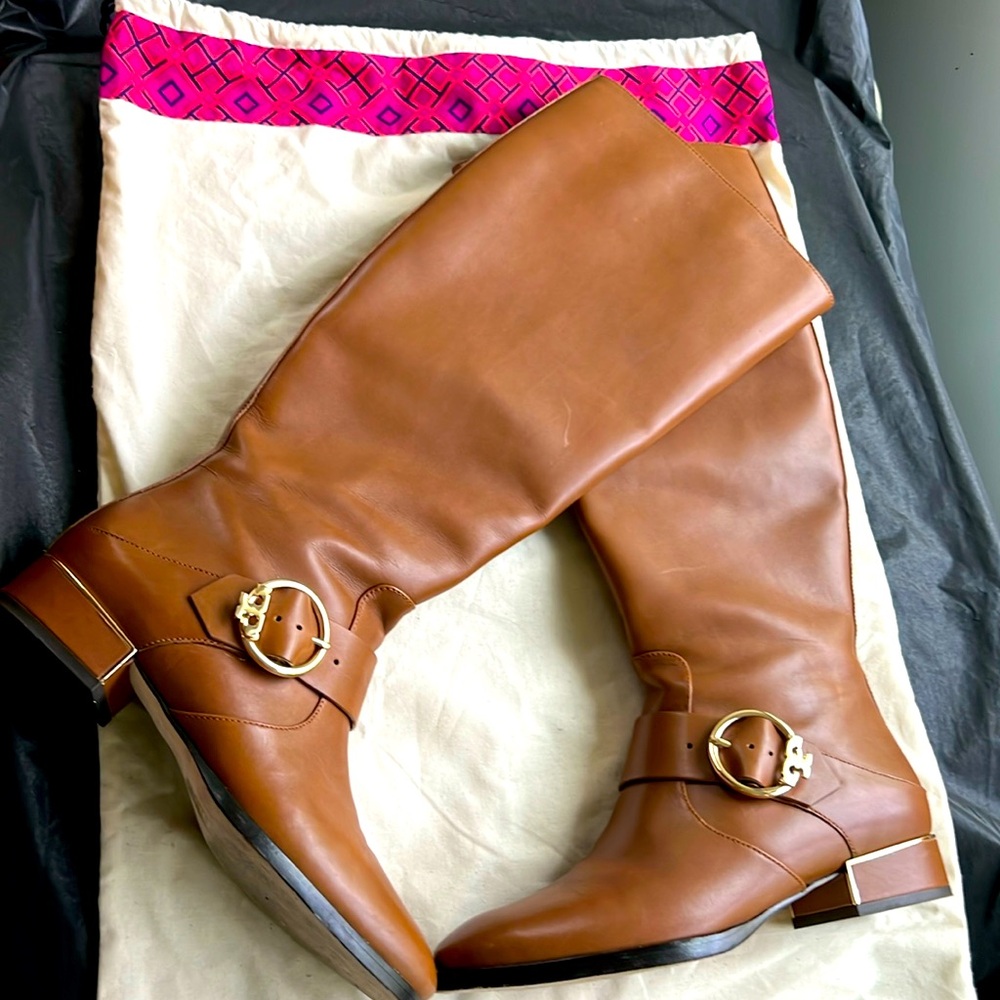 Tory Burch Leather Riding Boot